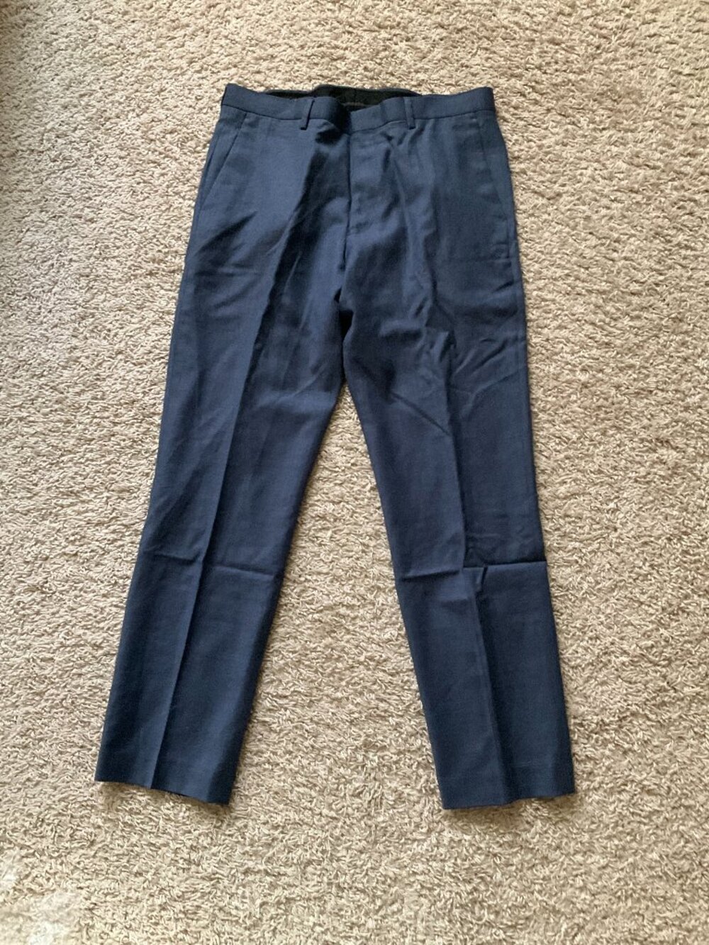 j.crew crosby classic-fit suit pant in italian wool. size: 32/30. color: blue.